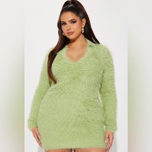 Plus Fashion Nova furry dress